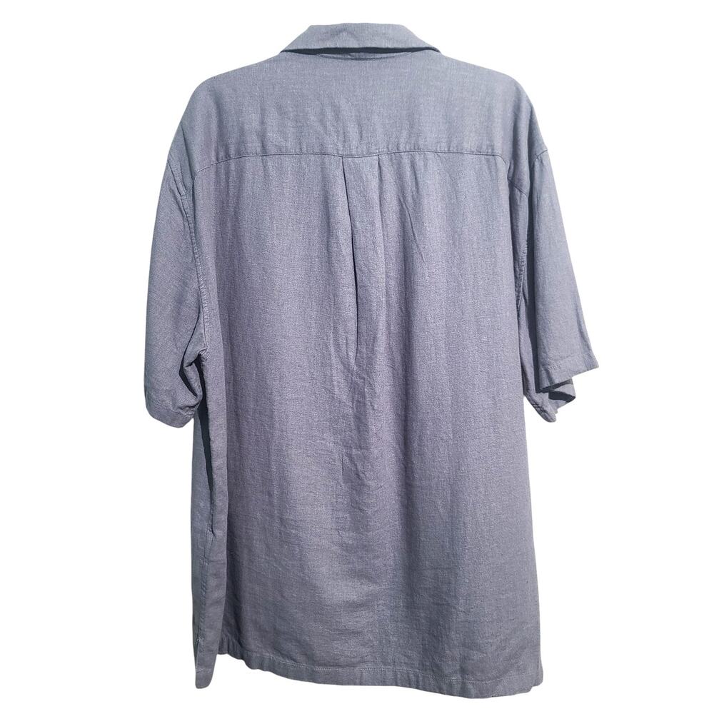 Abercrombie & Fitch Blue Patch Pocket Collared Camp Shirt Size XL NWT - Picture 2 of 4